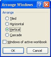 Arrange windows on screen