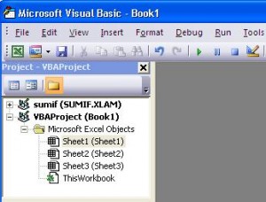 Use the ThisWorkbook object in the Project Explorer