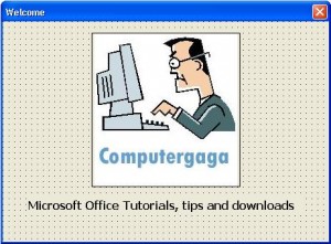 Splash screen in Excel