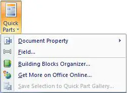 Insert a field to your documents header