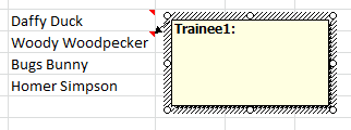Insert a new comment in Excel