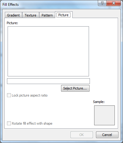 Picture tab of the Format Comment dialog box