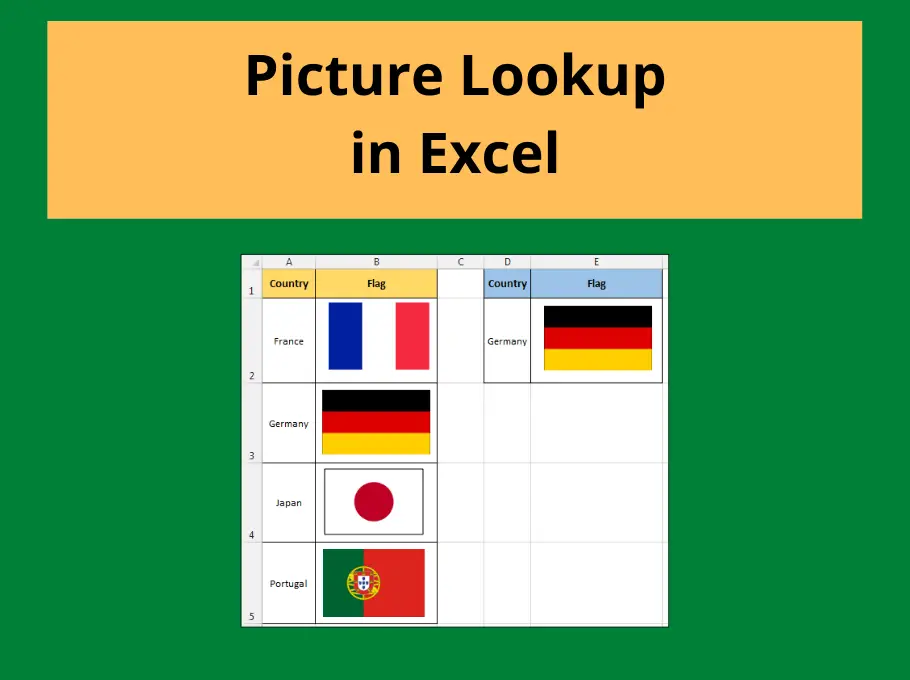 Picture lookup in Excel thumbnail