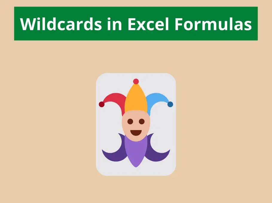 Wildcard characters in excel formulas computergaga