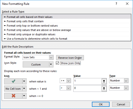 Creating the Conditional Formatting Rule