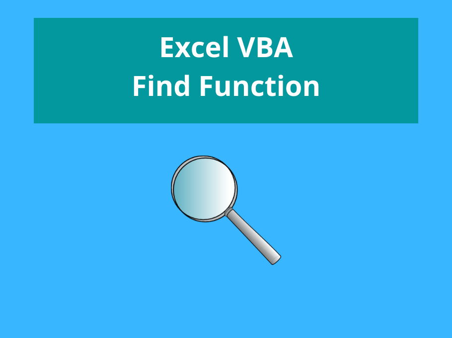 Excel VBA Find Function with Multiple Examples