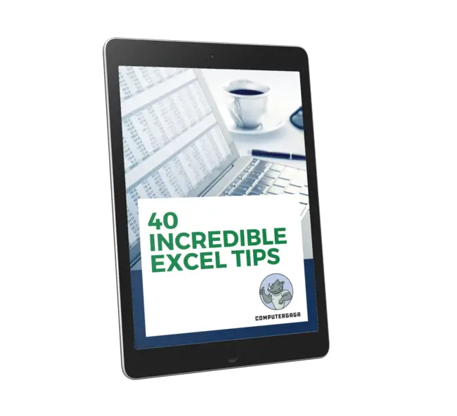 40 incredible Excel tips ebook