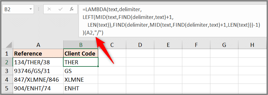 Test your LAMBDA function in Excel