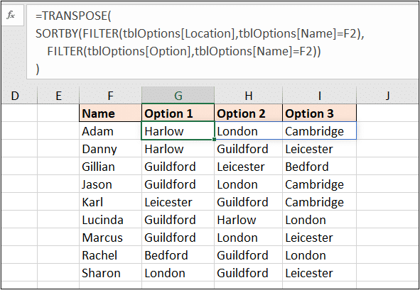 Multiple values returned into one row