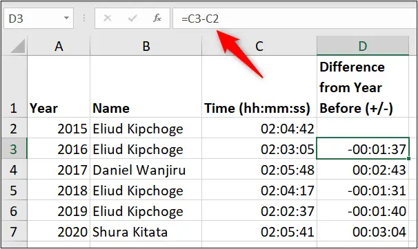 Negative time in excel fixed by date system change