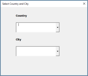 Dependent Combo Boxes on Excel VBA Userform | Computergaga