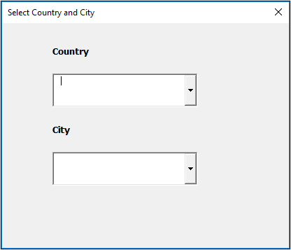 Combo boxes on a userform