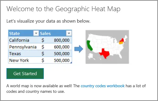 Get started with the Geographic Heat Map