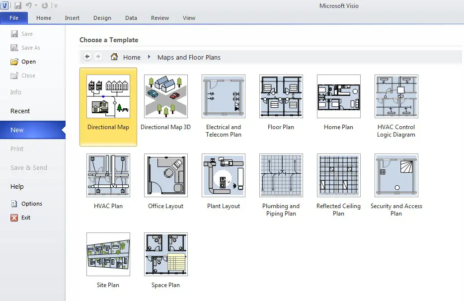 Create a floor plan in Visio