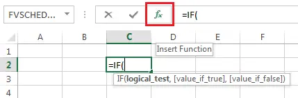 Opening the Function Wizard from an Excel formula