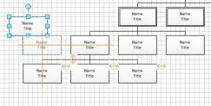 Organisation chart on the dynamic grid