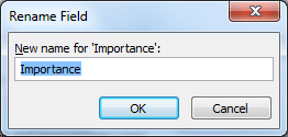 Rename a field in MS Project
