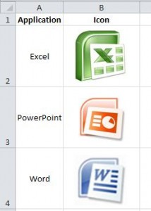 Sort pictures in a list in Excel