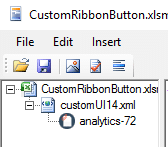 Own icon added in the Custom UI Editor