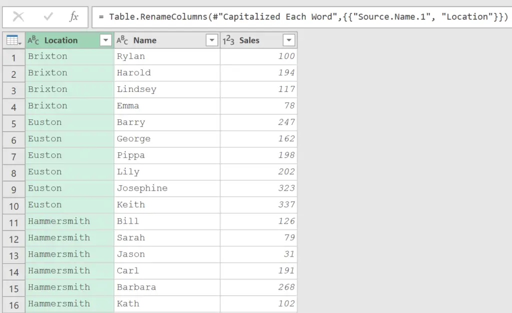 Transformed list of Excel files to import into Excel