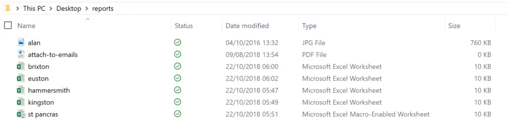 Folder from which to import multiple Excel files with Power Query