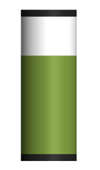 Formatted battery chart in Excel