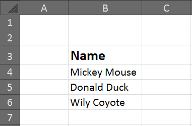 List of names to separate