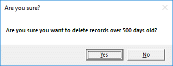 Yes/No question on a message box in Excel