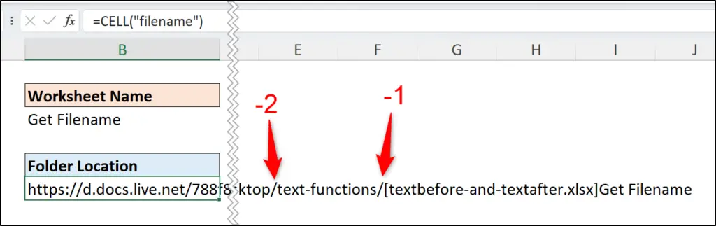 Instance number of delimiters from end of text string