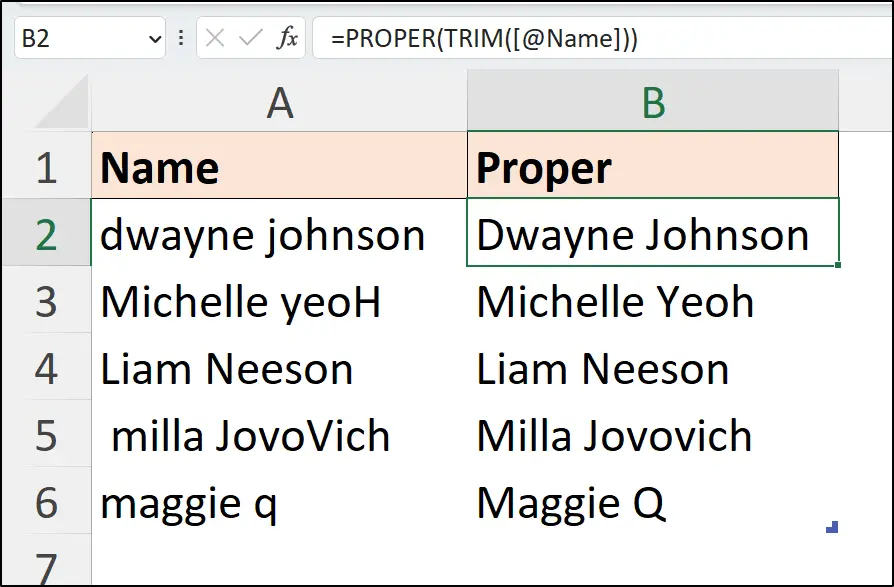 Use TRIM to remove spaces in a Microsoft Excel formula