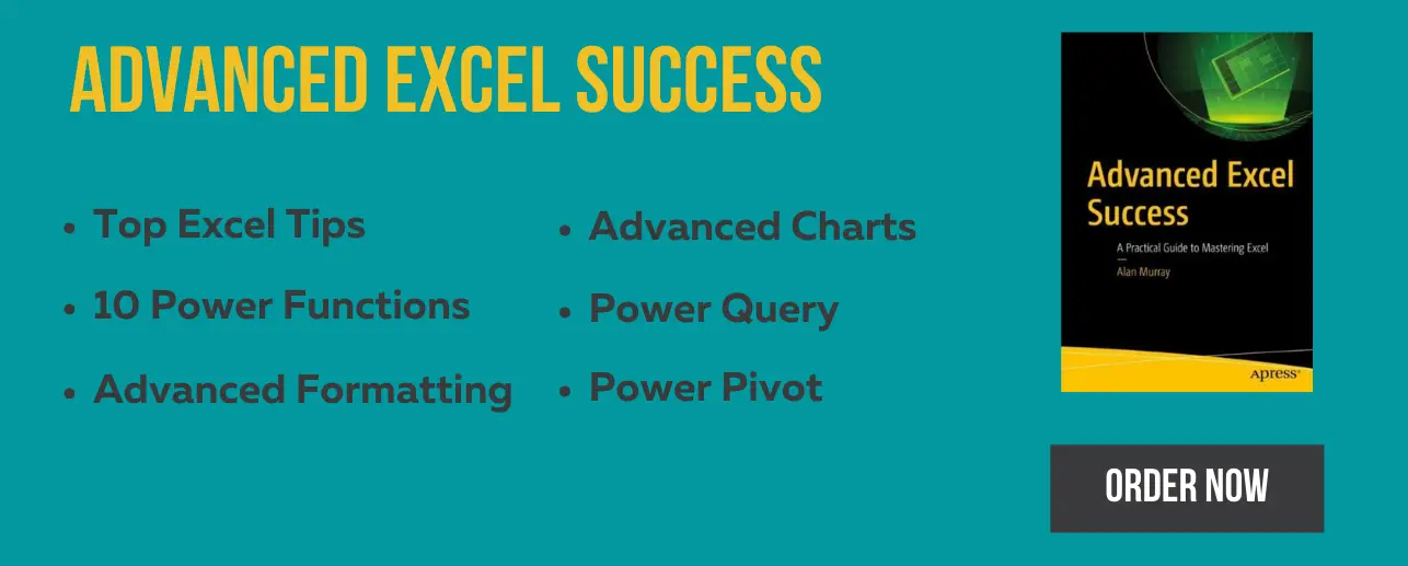Learn excel with the Advanced Excel Success book