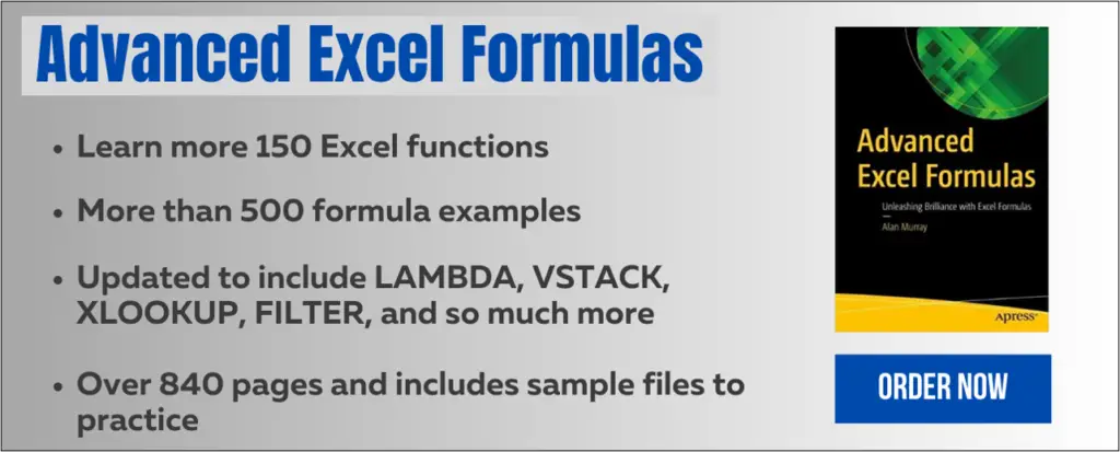 Advanced Excel Formulas book