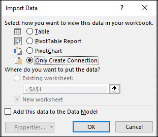Import data in Power Query