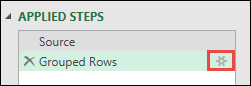 Editing a query in Applied Steps