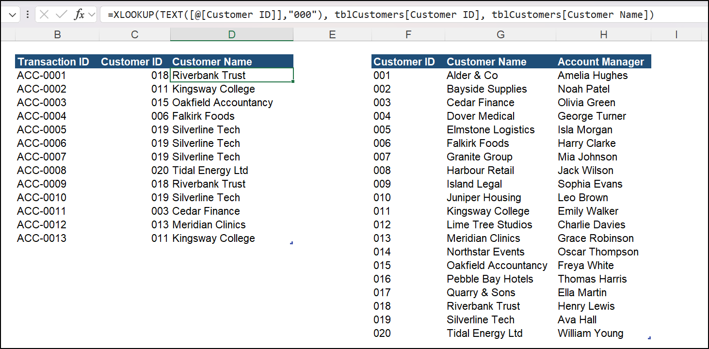 TEXT function converting numbers to formatted text numbers